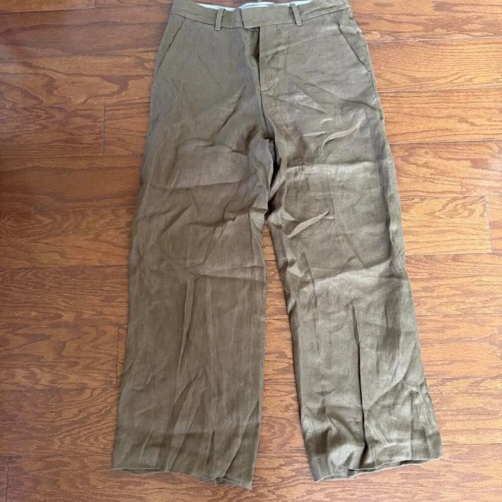 H-m Men's Brown and Khaki Trousers